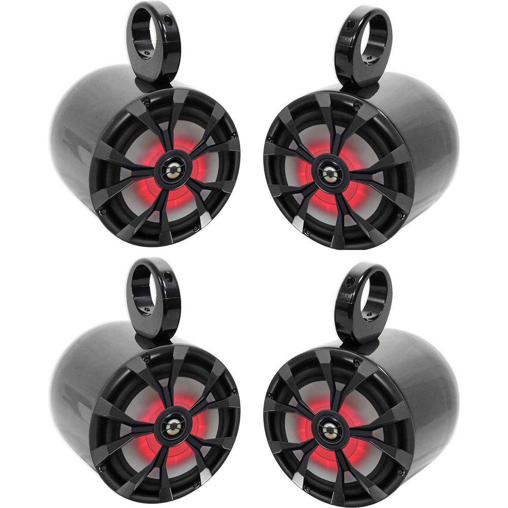 RKL80MB 4-Pack + MAC80B Black Tower Enclosures Bundle