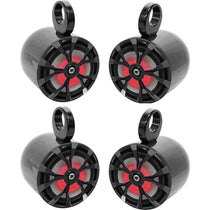 RKL80MB 4-Pack + MAC80B Black Tower Enclosures Bundle
