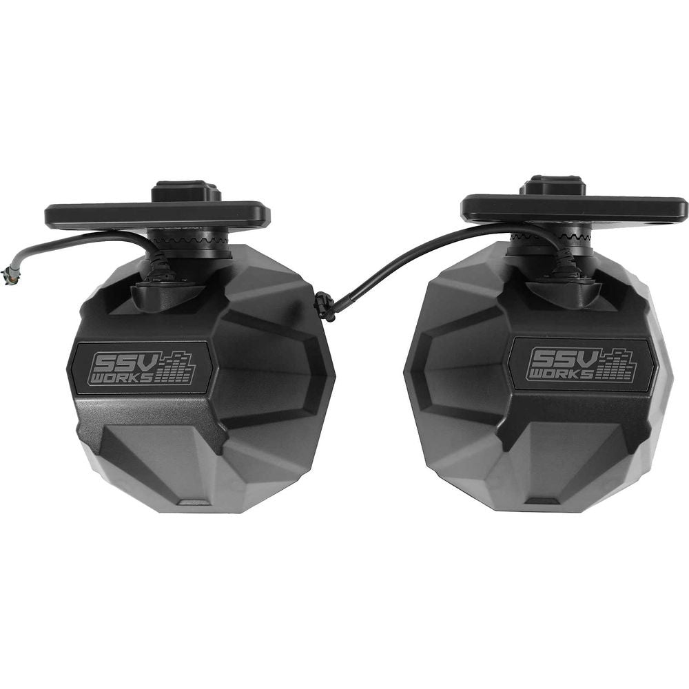 + SSV 6.5" Swivel Roll Bar Speakers For 2017-Up Jeep Wrangler JL 4 Door