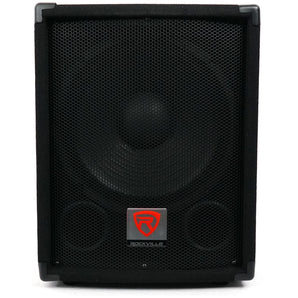 (2) Rockville SBG1128 12" 1200W Pro DJ Subwoofers + RPA5 1000w Amplifier+Cables