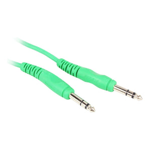 10 Rockville RCTR110G Green 10' 1/4'' TRS to 1/4'' TRS  Cable 100% Copper