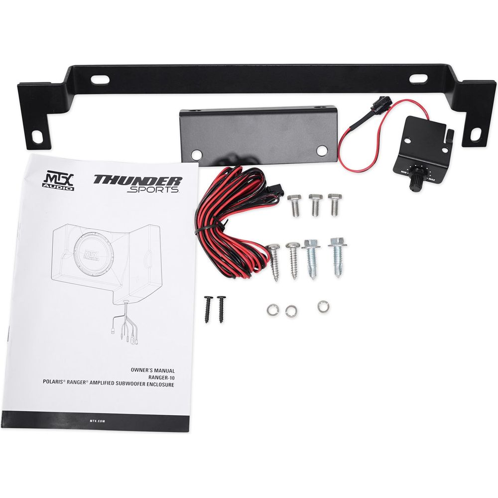 10" Powered Under-Seat MTX Subwoofer+Tower Speakers for 2014-2017 Polaris Ranger