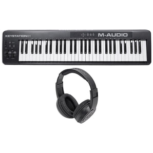 M-Audio Keystation 61 II 61-Key USB MIDI Keyboard Controller MK II + Headphones