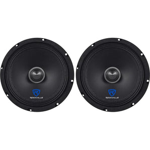 (2) Rockville RXM88 8" 500w 8 Ohm Mid-Range Drivers Speakers, Made w/Kevlar Cone