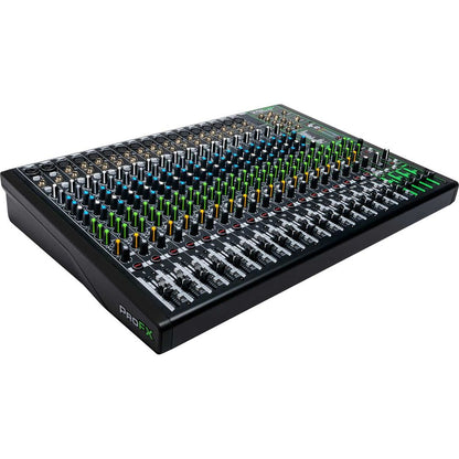 ProFX22v3 22-Channel Effects Mixer w/USB + Stand + Mics + Cables