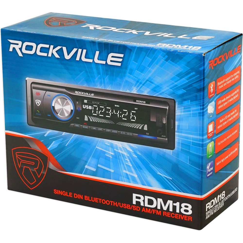 RDM18 Media Receiver + 4x6 Speaker 2-Pack Bundle