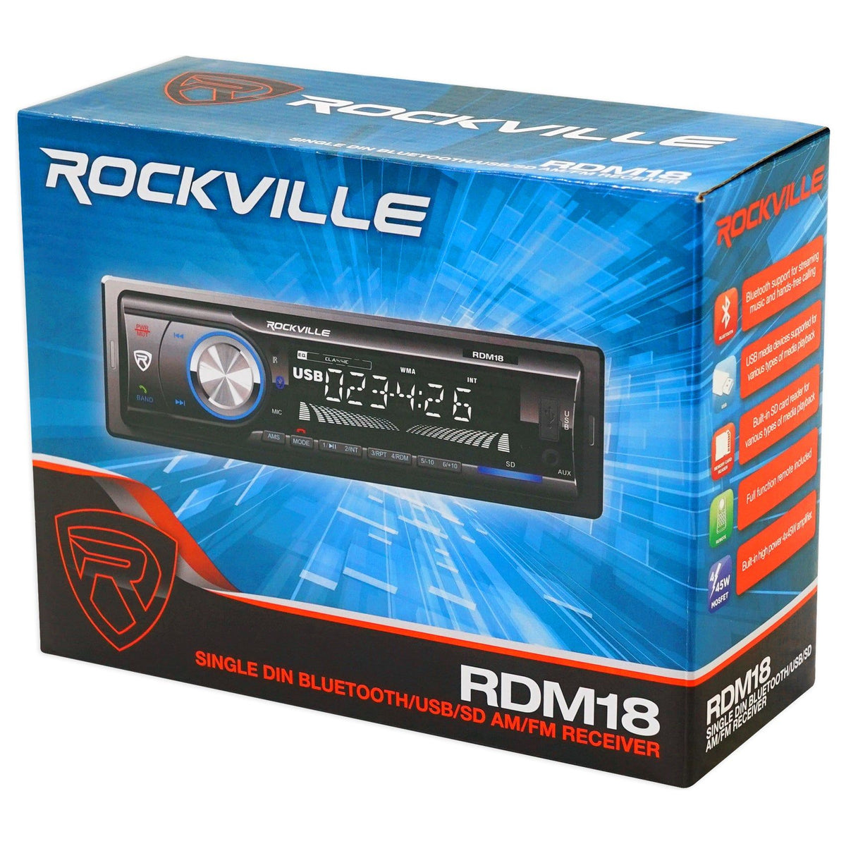 Single-Din Car Digital Media Bluetooth Receiver + Install For 2005 Honda Civic SE