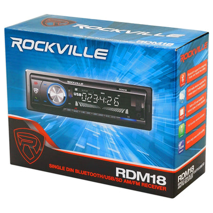 Single-Din Car Digital Media Bluetooth Receiver + Install For 2005 Honda Civic SE