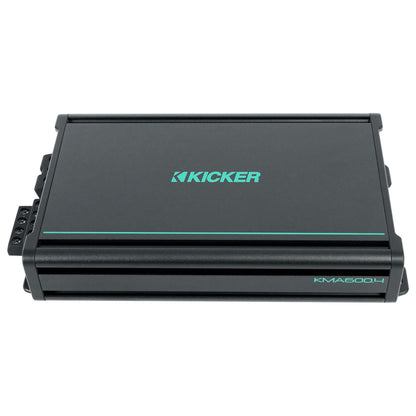 KICKER 48KMA6004 600 Watt 4-Channel Marine Amplifier Boat Amp KMA600.4
