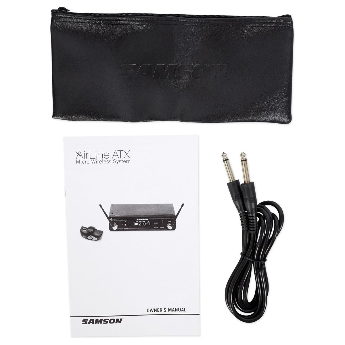 AirLine AWX Wind Instrument Wireless Horn Microphone with Headphones and Cables