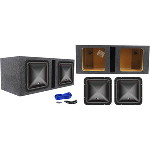 (2) MTX S6512-44 12" 1000 Watt RMS Car Audio Subwoofers+Vented Sub Box Enclosure