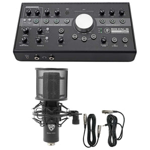 Mackie Big Knob Studio + Plus 4x3 Studio Monitor Controller Interface+Mic+Mount