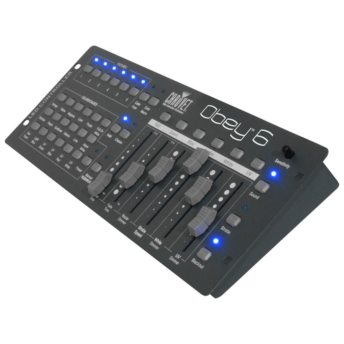 Chauvet DJ Obey 6 Compact Universal 6 Channel DMX DJ MIDI FX Controller