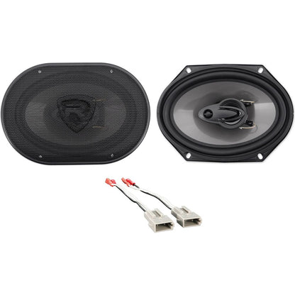 Rear Rockville 6x8" Factory Speaker Replacement Kit For 1991-1994 Mazda Navajo