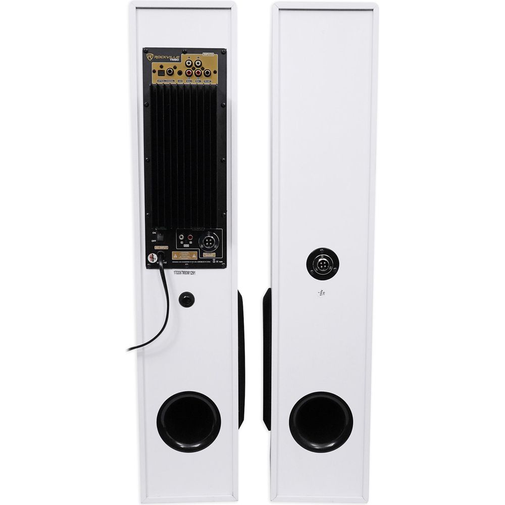 Rockville Bluetooth Home Theater/Karaoke Machine System W/LED'S+Subs+Microphones