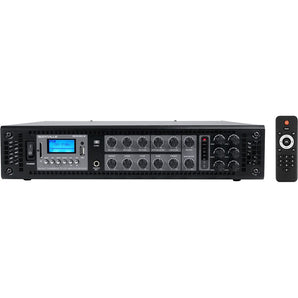 6-Zone Home Audio System+14) Black Ceiling Speakers Bedroom/Living Room/Bathroom