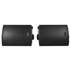 2 Rockville HP5S-8 BK Black 5.25" Outdoor/Indoor 8-Ohm Wall Mount Home Speakers