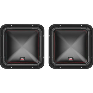 (2) MTX S6512-44 12" 1000 Watt RMS Square Subwoofers Car Audio Subs DVC 4-ohm