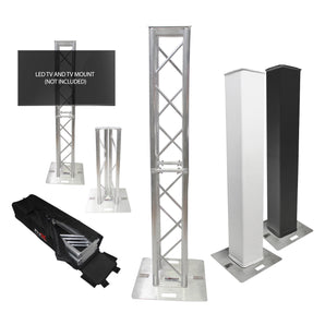 ProX XT-FTP328-656-B Flex Tower Totem Package Adjustable 3.28'-6.56' w/Carry Bag