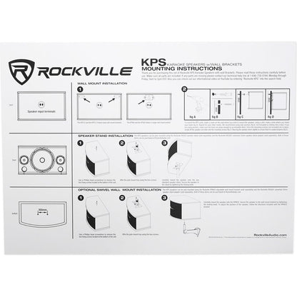 KPS65 6.5" 2-Way 400W Karaoke/Pro Speakers + 36" Furniture Stands