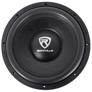 (2) Rockville W12K6D4 V2 12" 4800w Car Audio Subwoofers+Sealed Sub Box Enclosure