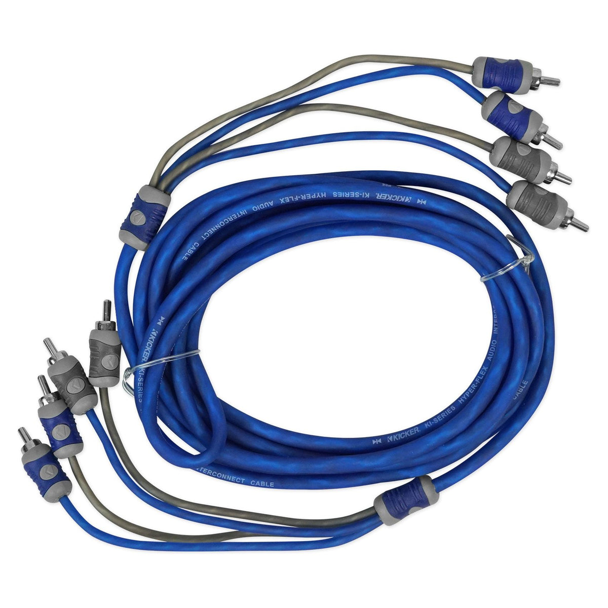 KICKER 46KI44 12 ft 4-Channel RCA Cable 4 Meter