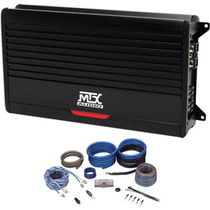 MTX THUNDER1000.1 1000 Watt RMS Mono Class D 1-Ohm Car Audio Amplifier+Amp Kit