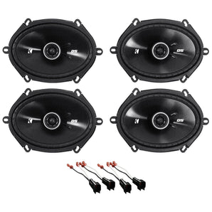 Kicker 6x8" Front+Rear Factory Speaker Replacement Kit For 2007-2008 Ford F-150