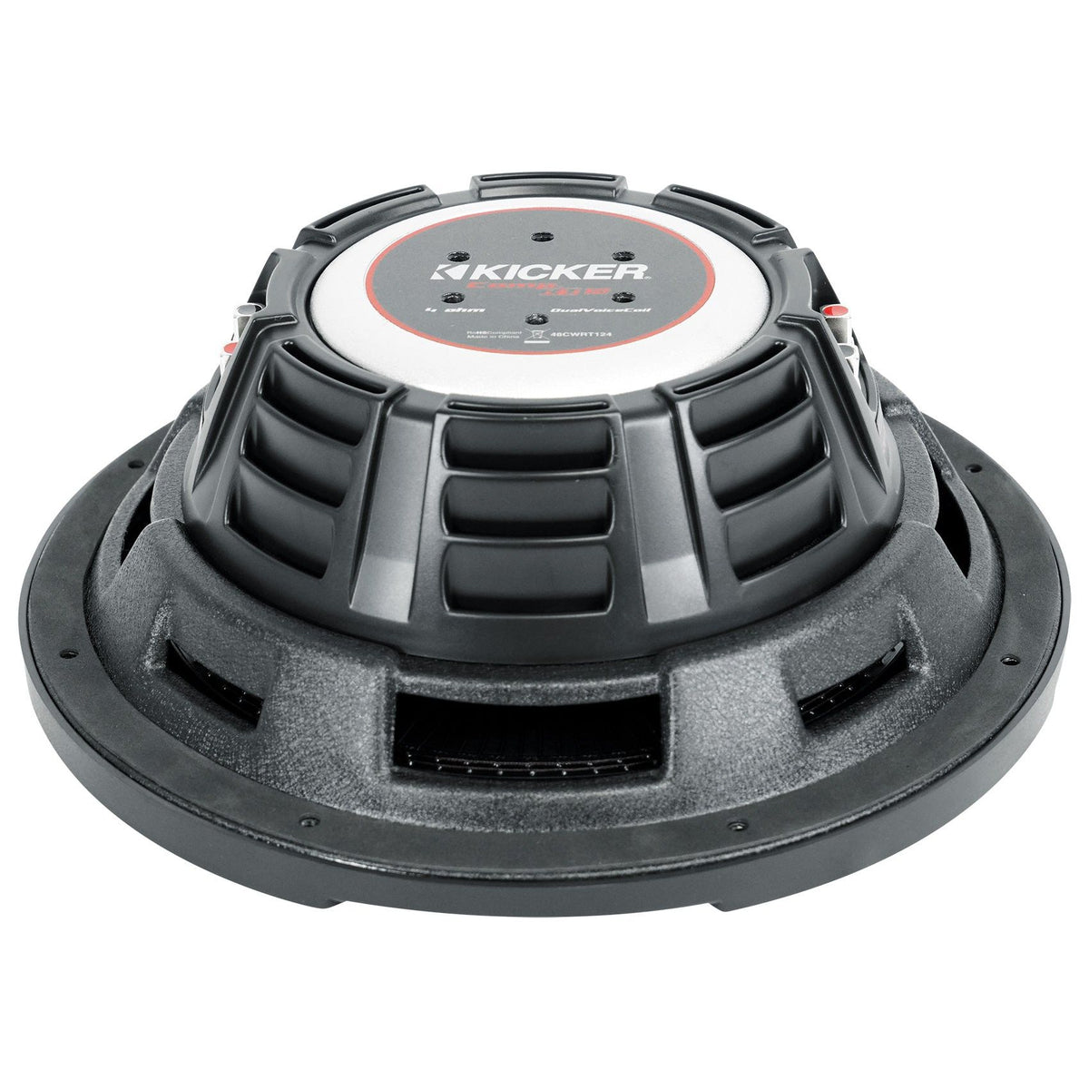CompRT 1000W 12" Shallow Subwoofer + Sealed Enclosure + dB12 Amplifier + Amp Kit