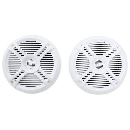 RMSTS65W White 6.5" Marine Speakers 4-Pack + KRYPTON MF4 Amplifier Bundle