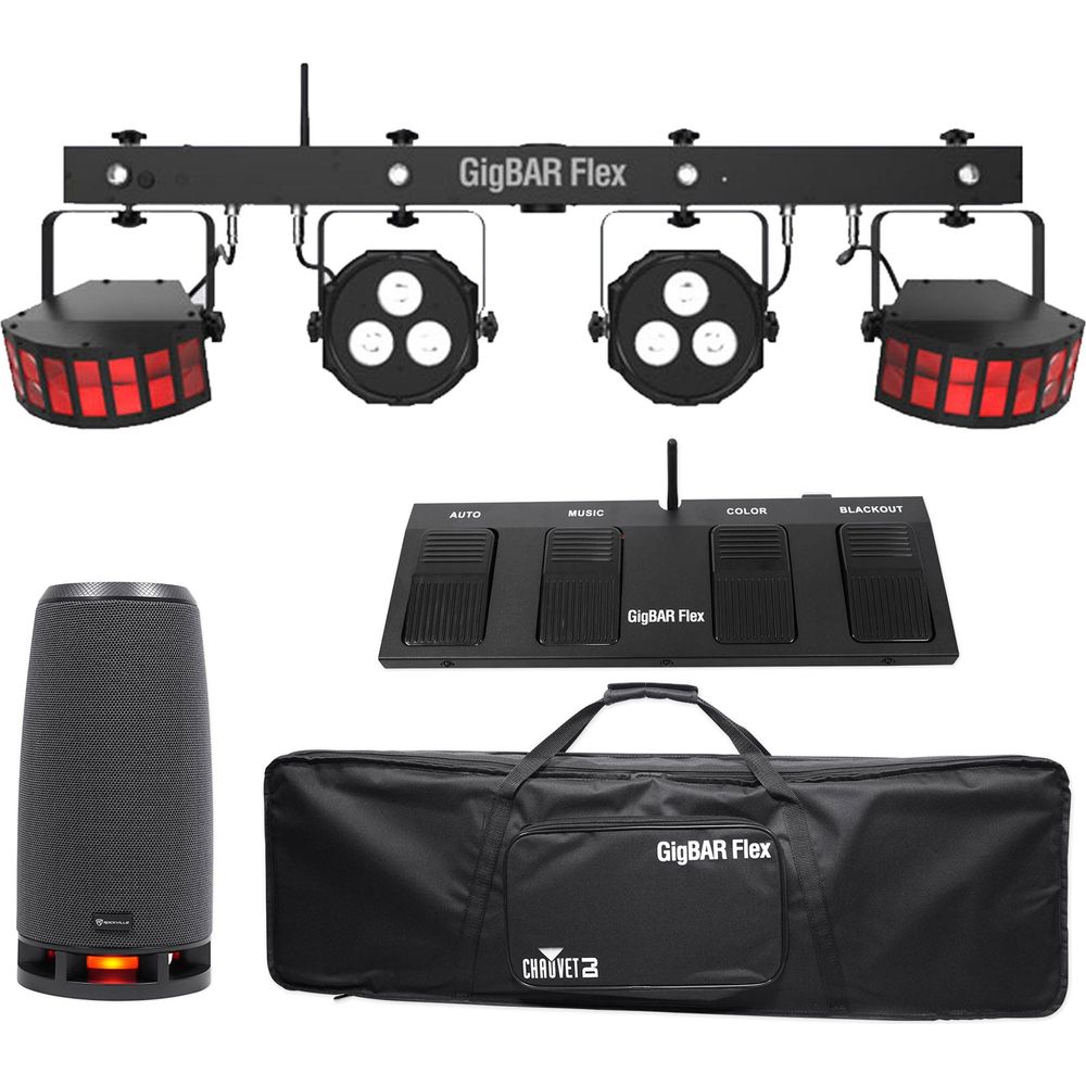 GigBAR Flex Lighting System + Bluetooth Speaker