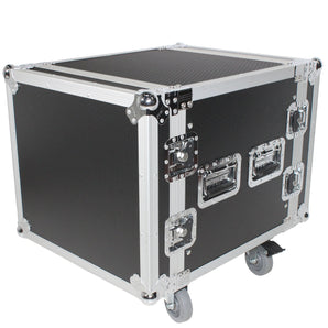 ProX T-10RSP24W ATA Flight Case For Amp Rack with 10U Space 24" Depth+Casters