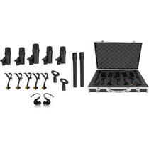 PRO-D7 KIT 7 Drum Mics w/Kick+Snare+Pencil Microphones+Mackie Monitors