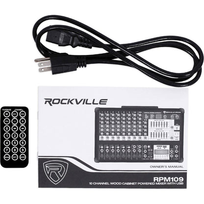 RSG15.24 Dual 15" 2-Pack + RPM109 V2 Powered Mixer Bundle