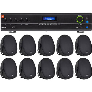 JBL VMA1120 Commercial/Restaurant 120W 70v Bluetooth Mixer/Amplifier+10 Speakers