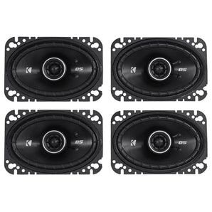(4) Kicker 43DSC4604 DSC460 240 Watt 4x6 2-Way Car Stereo Speakers DS460