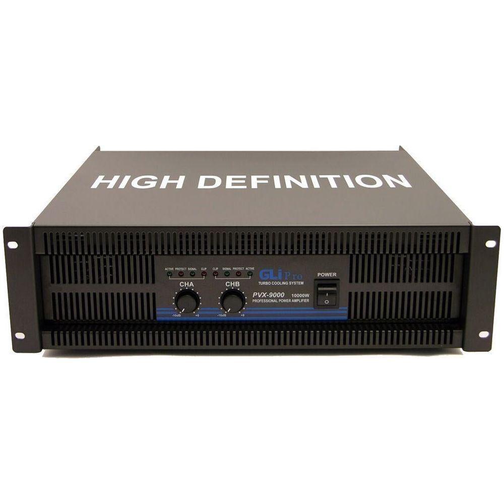 GLI Pro PVX9000 10,000 Watt Power Amplifier DJ Rack Amp – Audio Savings