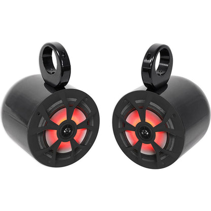 RKL65MBW 2-Pack + MAC65B Black Tower Cans Bundle