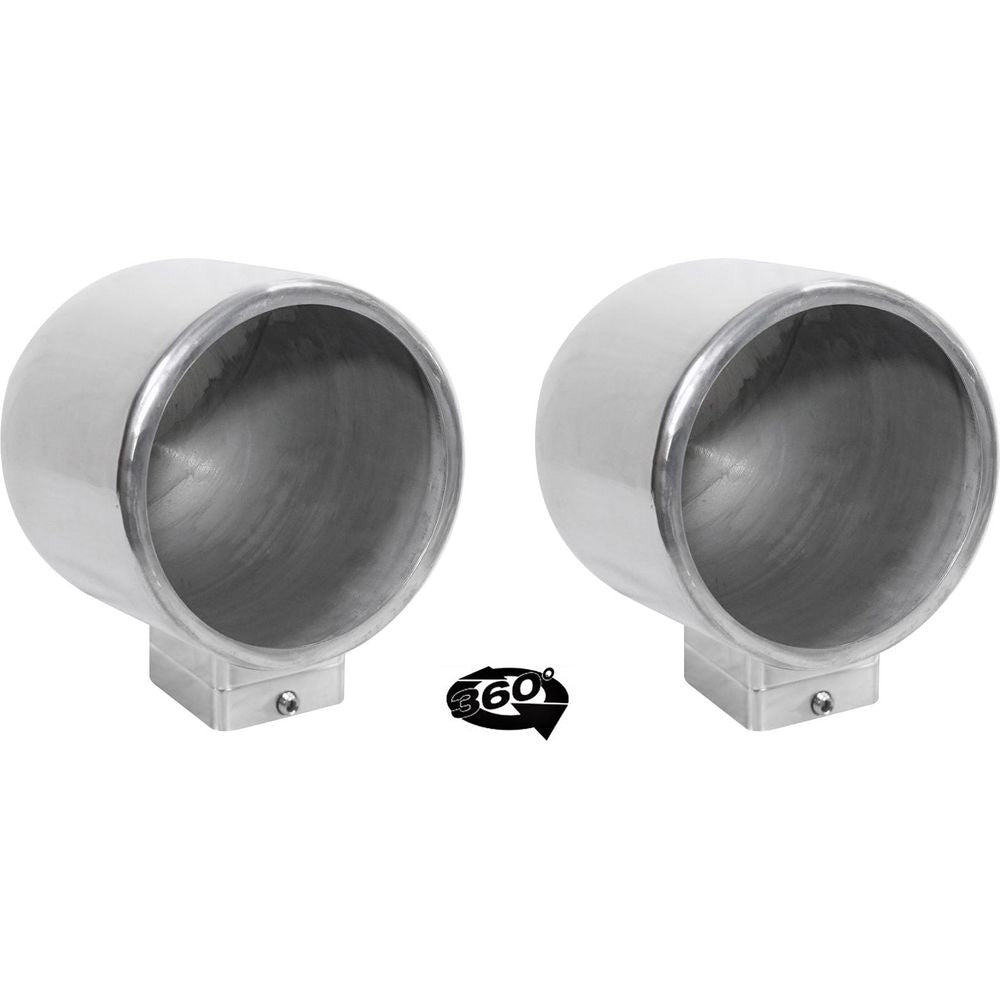 MAC90S 8" Silver Speaker Pods + MAC360C Surface Mount Bundle