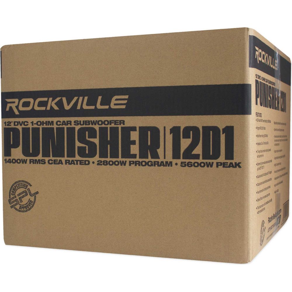 Punisher 12D1 2-Pack + dBcomp4 Mono Amplifier Bundle