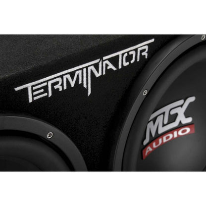 MTX Terminator TNE212D 1200 Watt 2 Ohm Dual 12” Subwoofers/Subs + Sealed Sub Box