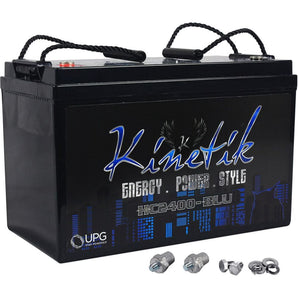 Kinetik HC2400-BLU 2400 Watt Car Battery/Power Cell Audio System 12 Volt HC2400