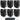 (6) 5.25" Black Wall Speakers+4-Zone 70v Amp For Restaurant/Office/Cafe/Bar