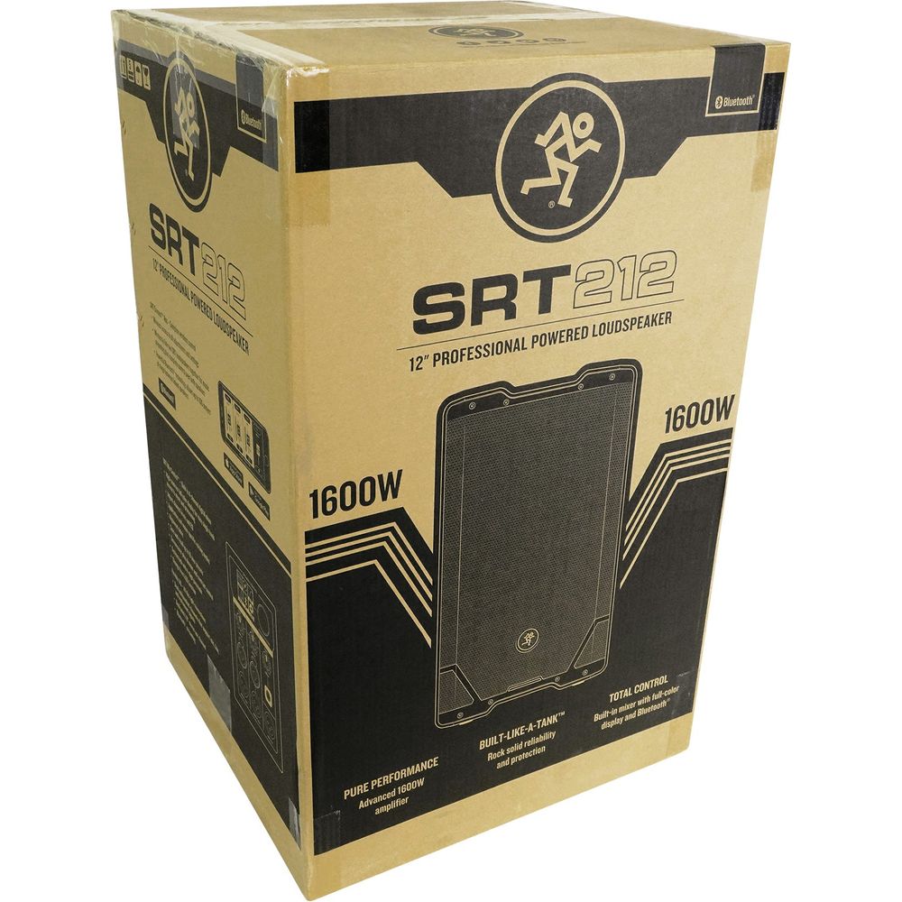 SRT212 12" Powered DJ PA Speaker With Bluetooth, Stand, Headphones & Mic