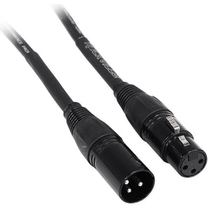 10 Rockville 6' Female to Male REAN XLR Mic Cable (5 Colors x 2 of Each)