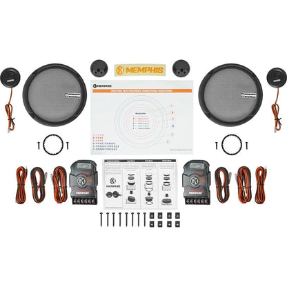 Memphis Audio PRX60C 6.5" 100 Watt Component Car Speakers w/Crossovers