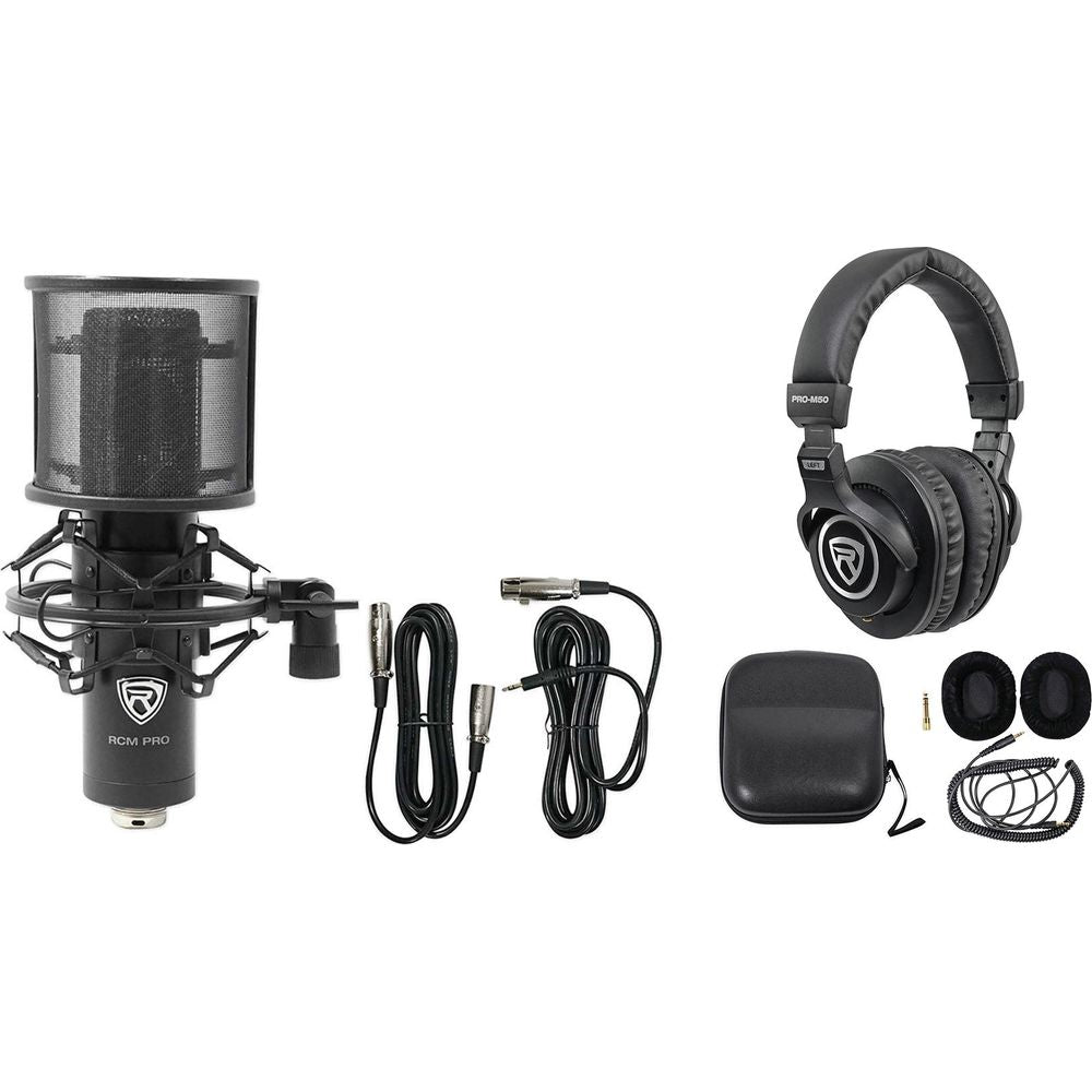 RCM PRO Condenser Mic + PRO-M50 Headphones Bundle