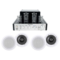 BluTube Tube Amplifier + (4) 6.5" White Ceiling Speakers