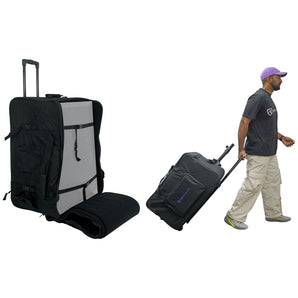 Rockville Rolling Travel Case Speaker Bag w/Handle+Wheels For Yamaha CBR15