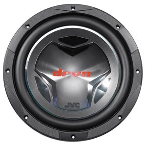 JVC CS-GD1210 12" 1400 Watt Dual 4 Ohm Car Subwoofer+Mono Amplifier+Amp Kit